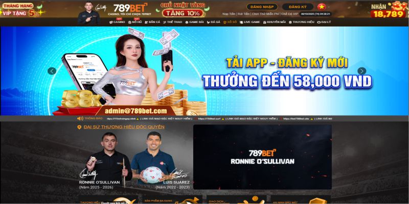 789bet duy trì vị thế top đầu với tỷ lệ thưởng siêu cao